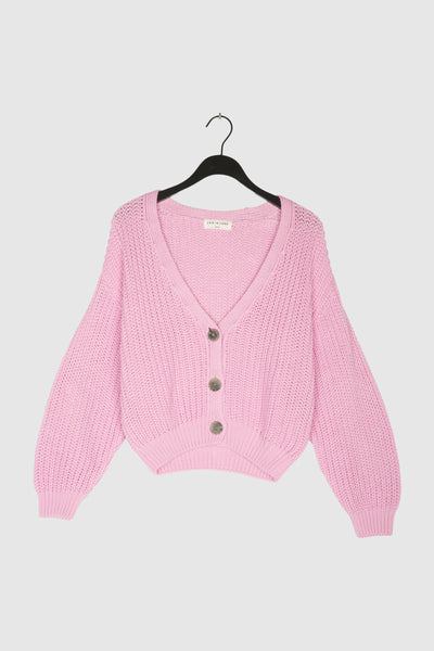 CARDIGAN LENA HOT PINK GOTS S