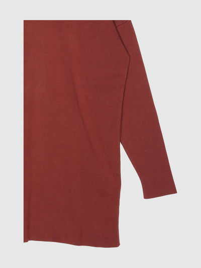 SLEEVED KNITTED DRESS