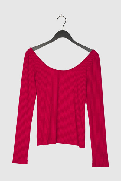 LONGSLEEVE SCOOP RED