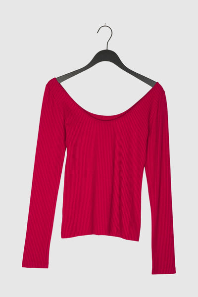 LONGSLEEVE SCOOP RED