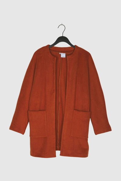 LONG JACKET ALAN FLEECE BRICK