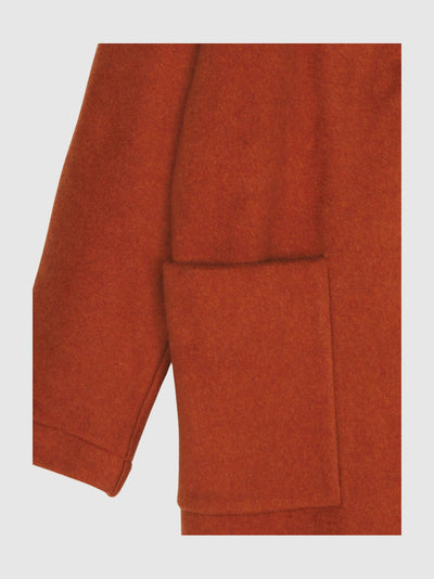 LONG JACKET ALAN FLEECE BRICK
