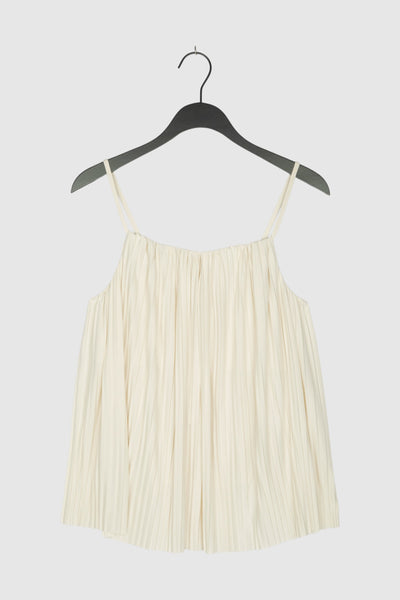 SLIP TOP HELEN PLISSEE EGGSHELL 