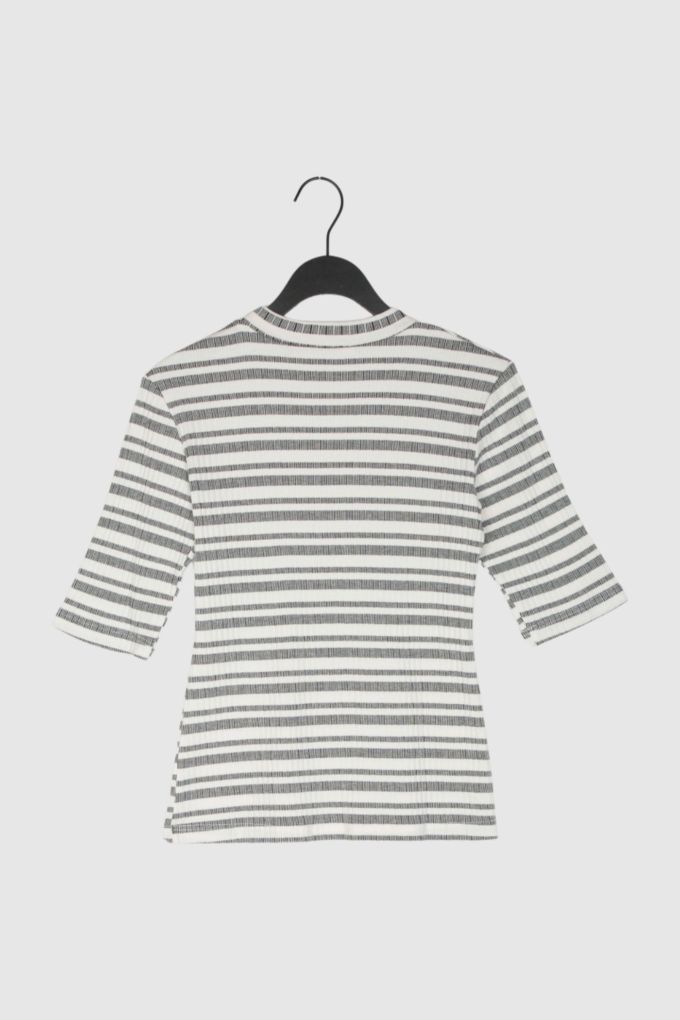 T SHIRT NINA BLACK AND WHITE RIB 